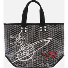 Vivienne Westwood Charlie Large Shopper Black White Pattern