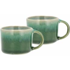 Congélateur Sécurisé Tasses à espresso Villa Collection Expresso Styles 8 cl Lot De 2 Black-Blue Tasse à espresso