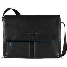 Abnehmbarer Schulterriemen Messengertaschen Piquadro Laptoptasche Schwarz Unifarben für Herren One Size