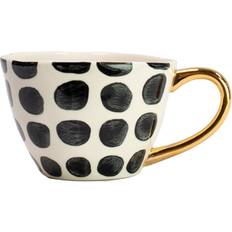 Olsson & Jensen Tassen & Becher Olsson & Jensen Vigdis Tasse Schwarz-weiß-gold Becher