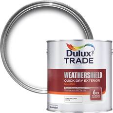 Paint Dulux Trade Weathershield Quick Dry Gloss Pure Wood Paint White
