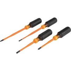 Klein Tools 4-Piece Slim-Tip Insulated Screwdriver Set #33734INSR #5349017 Destornillador de punta