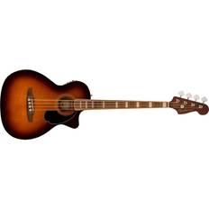 E-Bässe Fender Kingman Bass Shaded Edge Burst WN Black Pickguard Electro-Acoustic Bass Guitar with Gig Bag