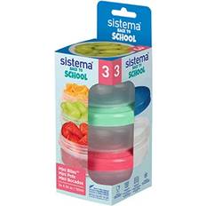 Multicolour Kitchen Storage Sistema Snackeimer 2er-Pack Mini Bites Brotdose