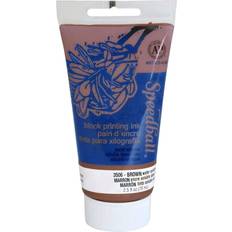 Pinturas Textiles Speedball Tinta Para Linograbado Soluble En Agua 75 ml Marrón