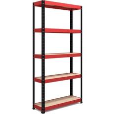 Red Shelving Systems RB Boss 5 Tier Garage Shelving System