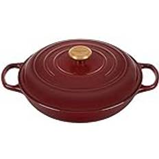 Hierro Fundido Cazuelas poco profundas Le Creuset Cocotte Baja Tipo Cacerola Evolution - 30 cm con tapa