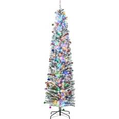 Interior Details Homcom Flocked Artificial Green Christmas Tree 225cm