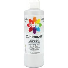 Delta Ceramcoat Metallic Acrylic Paint 8oz-Metallic Silver Opaque