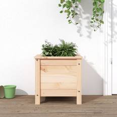 vidaXL Odlingslåda 40x40x39 massiv furu