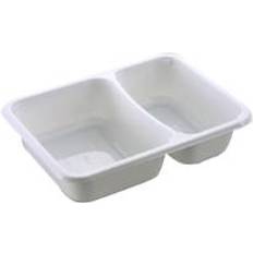 Plastik Serviertabletts Multi plastbakke 530ml CPET 2-rums Serveringsbakke