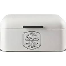 Blanco Cajas de Pan Maestro MR1771S Panera Rectangular Blanco Metal Caja de Pan