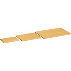 Chopping Boards vidaXL 3-Pack Schneidebrett-Set Bambus Braun Schneidebrett