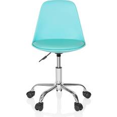 Bleu Chaises de bureau hjh OFFICE Fancy II Pivotante Pour Des Enfants Turquoise Chaise de bureau