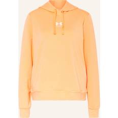Under Armour Rival Terry Long-Sleeve Hoodie for Ladies Mellow Orange/White