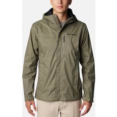 Columbia Herren Regenjacken & Regenmäntel Columbia Herren Pouring Adventure II wasserdichte Regenjacke, Steingrün