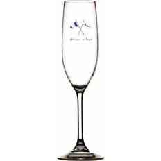 Plast Champagneglas Marine Business MB Welcome on board H25cm 236ml Champagneglas