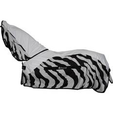 Bucas Buzz-Off Rain Flugtäcke Avtagbar hals Zebra 155 cm