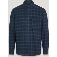 Belstaff Man Overhemden Belstaff Scale Check Shirt - Navy/Charcoal