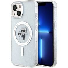 Karl Lagerfeld Mobilfodral Karl Lagerfeld iPhone 15 Mobilskal Magsafe Glitter Clear
