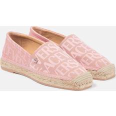 Versace Low Shoes Versace Allover Canvas Espadrilles - Pink