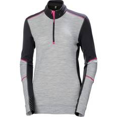 Helly Hansen Helly Hansen Workwear Women's Halfzip Shirt Lifa Merino, XL, Ebony