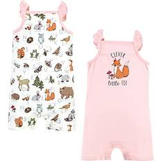 1-3M Playsuits Children's Clothing Touched By Nature Infant Girl Organic Cotton Rompers - Woodland Alphabet