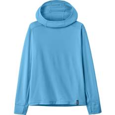 Hiking Tops Children's Clothing Patagonia Kid's Capilene Silkweight UPF Hoody - Lago Blue