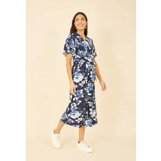 Blue Jumpsuits & Overalls MELA Mela London Navy Rose Jumpsuit With Angel Sleeves Blue