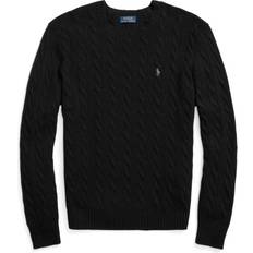 Tops Polo Ralph Lauren CableKnit WoolCashmere Sweater Black