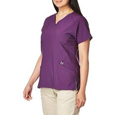 Purple Work Jackets WonderWink Women's Stylized V-Neck Scrub Top