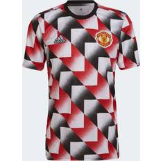 T-shirts Adidas 2022-23 Manchester United Pre-Match Jersey White-Red-Black