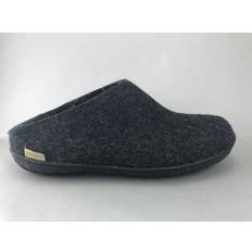 Glerups dk Modell BR-02 Unisex-Erwachsene Filz-Slipper, Damen,Herren Huettenschuhe, maennliche weibliche freizeit slipper,charcoal,45