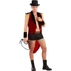 Men's Sexy Ringmaster Costume Black Red M