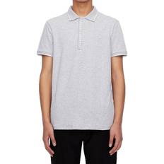 Armani Exchange Logo Placket Polo T Shirt Grey