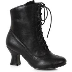 Shoes Ellie Shoes shoes sarah victorian granny costume black boots shoes heels 253-sarah-blk