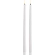 Uyuni Kertelys Nordic White LED Candle 32cm 2pcs