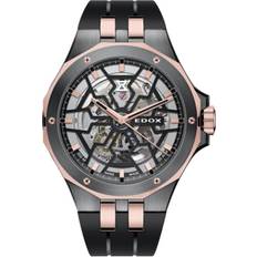 Edox Watches Edox Delfin Mecano 3 Hands Skeleton Silver