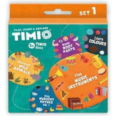 Timio TIMIO Disc Set 1 Wild Animals Nursery Rhymes Colours Musical and Body Parts