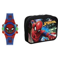 Marvel Rannekellot Marvel Peers Hardy SpiderMan Kid's Digital Watch & Wallet Set Katsella