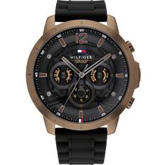 Tommy Hilfiger Klockor på rea Tommy Hilfiger Analog kvarts herrklockor 32022051, svart, One Size, Remmar