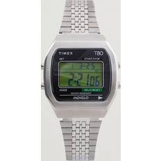 Timex T80 Digital 36mm Watch in Silver END. Clothing