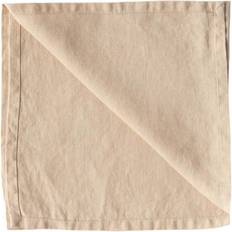 Beige - Hør Stofservietter Tell Me More Washed linen Stofserviet Beige (45x45cm)