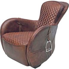 Møbler Artwood Saddle vintage cigar Lænestol