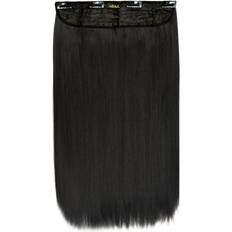 Lullabellz Thick 18" 1 Piece Straight Clip In Hair Extensions Natural Black