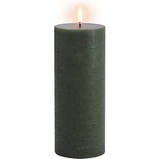 LED Candles Uyuni Pillar 7.8 x 20.3 cm Olive Green/Rustic LED Candle