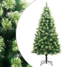 Plástico Decoraciones de Navidad vidaXL Artificial Con Bisagras Y Soporte Ø64x120 cm Árbol de Navidad