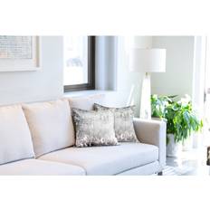 Textiles New Edge Blinds Crushed Velvet X Cushion Cover Grey