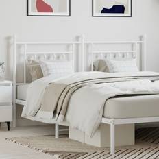 vidaXL white, 180 Metal Bed Bed Headboard