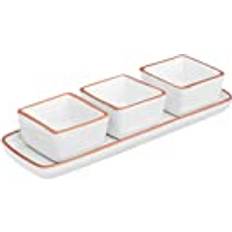 Ceramic Serving Platters & Trays Premier Housewares White Calisto Square Serving Dish